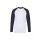 FOTL Long Sleeve Baseball T White/Deep Navy L - Zdjęcie