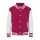 JH KIDS VARSITY JACKET Hot Pink/White 3/4 - Zdjęcie