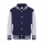 JH KIDS VARSITY JACKET Ox. Navy/H. Grey 3/4 - Zdjęcie