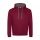 JH VARSITY HOODIE Burgundy/Charcoal 2XL - Photo