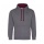 JH VARSITY HOODIE Ch. Grey/Burgundy L - Photo