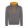 JH VARSITY HOODIE Charcoal/Orange C. L - Photo