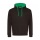 JH VARSITY HOODIE Jet Black/Kelly Green L - Photo