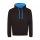 JH VARSITY HOODIE Jet Black/Sap. Blue 2XL - Photo