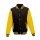JH VARSITY JACKET Jet Black/Sun Yellow 2XL - Zdjęcie