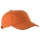 K-UP Bahia 7-Panel Cap Orange - Zdjęcie