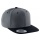 K-UP Cap Flat Peak-6 Panels Dark Grey/Black - Photo