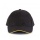 K-UP Orlando Men 6 Panel Cap Black/Yellow - Zdjęcie