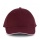K-UP Orlando Men 6 Panel Cap Burgundy/White - Zdjęcie