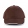 K-UP Orlando Men 6 Panel Cap Chocolate/Beige - Zdjęcie
