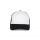 K-UP Trucker Mesh Cap-5 Panels White/Black - Zdjęcie