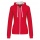 Kariban Ladies Cont. Hooded F.Zip Red/White XS - Photo