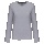 Kariban Ladies Long Sleeve T Oxford Grey S - Zdjęcie