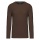 Kariban Men's Long Sleeve T Chocolate S - Zdjęcie