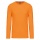 Kariban Men's Long Sleeve T Orange S - Zdjęcie
