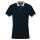 Kariban Men Two-Tone Pique Polo Navy/O.Grey S - Zdjęcie