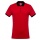 Kariban Men Two-Tone Pique Polo Red/Black S - Zdjęcie
