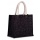 Kimood Jute Canvas Tote Medium Black/Silver - Zdjęcie