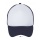 Sol's Bubble 5-Panel Mesh Cap White/French Navy - Zdjęcie
