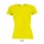 Sol's Sporty Women Raglan T-shirt Neon Yellow S - Zdjęcie