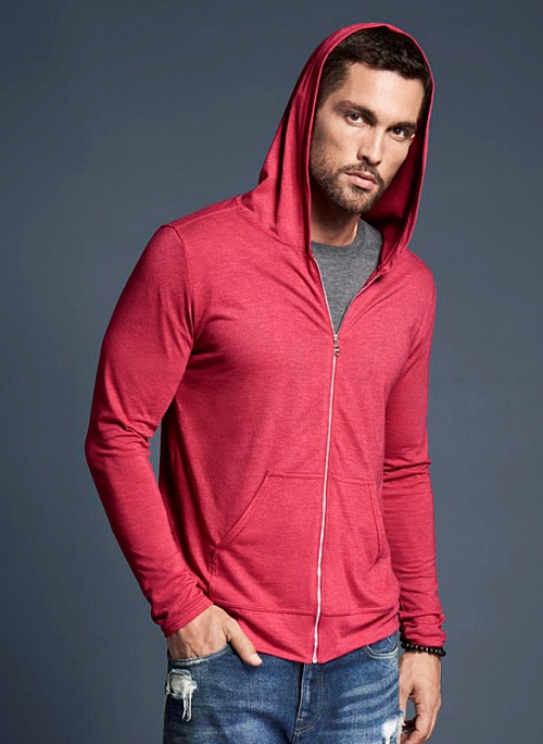 Anvil Tri-Blend Full-Zip Hooded Jakcet (AN6759) - Photo