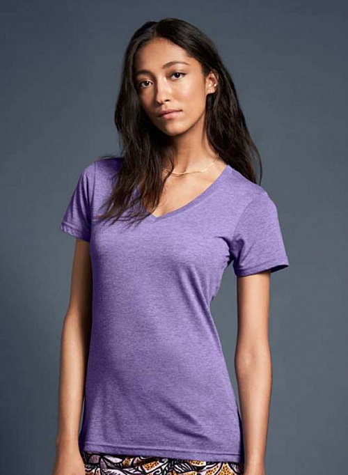 Anvil Women's Featherweight V-Neck T (AN392) - Photo