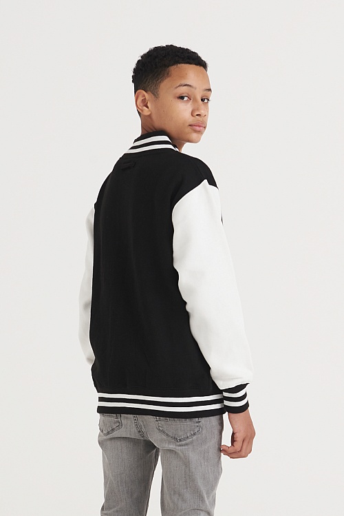 Bluza bomberka JUST HOODS KIDS VARSITY JACKET (AWJH043J) - Zdjęcie