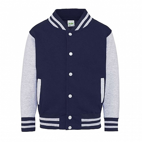 Bluza bomberka JUST HOODS KIDS VARSITY JACKET (AWJH043J) - Zdjęcie