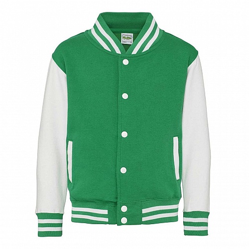 Bluza bomberka JUST HOODS KIDS VARSITY JACKET (AWJH043J) - Zdjęcie