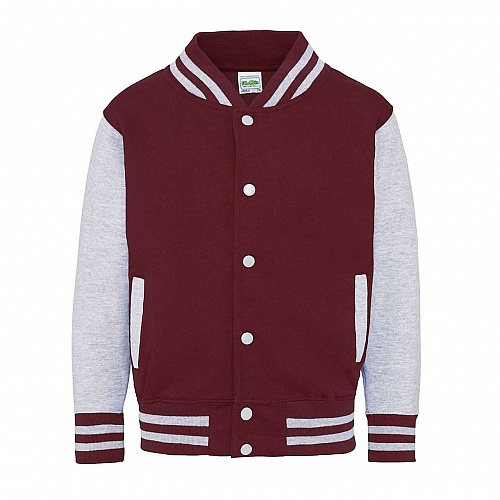 Bluza bomberka JUST HOODS KIDS VARSITY JACKET (AWJH043J) - Zdjęcie