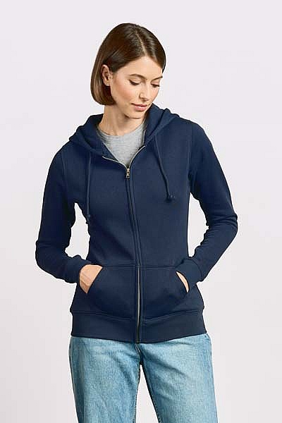Bluza damska rozpinana z kapturem Promodoro Women’s Hoody Jacket 80/20 (P-5181) - Zdjęcie