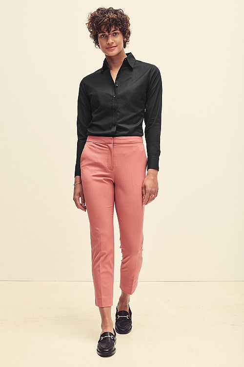 FOTL Lady-Fit Oxford Long Sleeve Shirt (65-002-0) - Zdjęcie