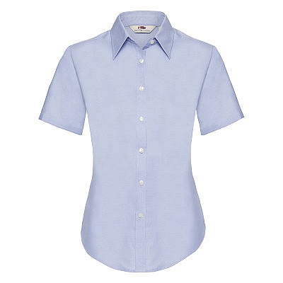 FOTL Lady-Fit Oxford Short Sleeve Shirt (65-000-0) - Zdjęcie