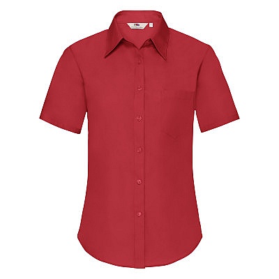 FOTL Lady-Fit Poplin Short Sleeve Shirt (65-014-0) - Zdjęcie