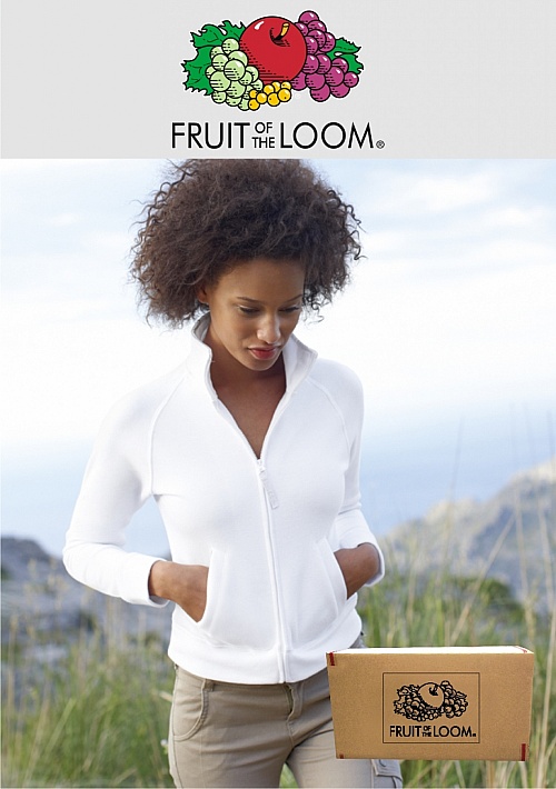 Fruit Ladies Zip Thru Sweat KARTON (62-002-0) - Photo