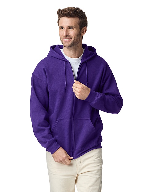 Gildan Adult Full Zip Hooded Sweat (GI18600) 271 g - Zdjęcie
