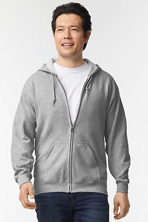 Gildan Adult Full Zip Hooded Sweat (GI18600) 271 g - Zdjęcie