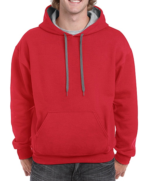 Gildan Adult Hooded Contrast Sweat (GI185C00) 271g - Photo
