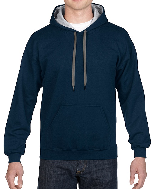 Gildan Adult Hooded Contrast Sweat (GI185C00) 271g - Photo