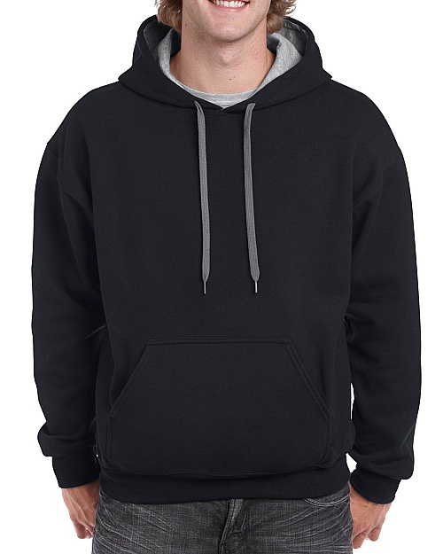 Gildan Adult Hooded Contrast Sweat (GI185C00) 271g - Photo