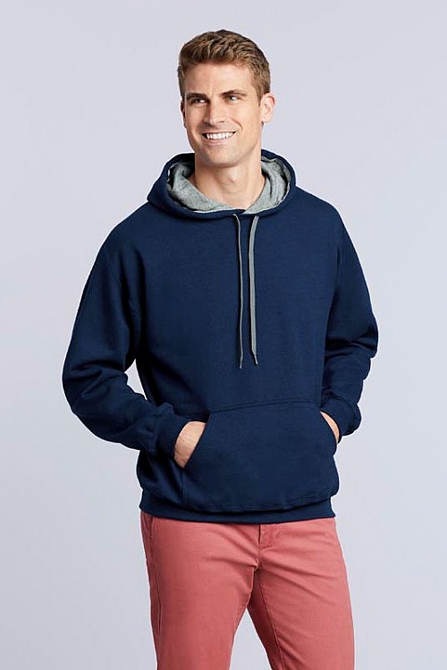 Gildan Adult Hooded Contrast Sweat (GI185C00) 271g - Photo