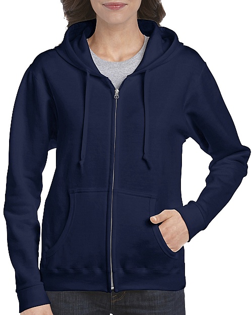 Gildan Ladies Full Zip Hood. Sweat (GIL18600) 271g - Zdjęcie