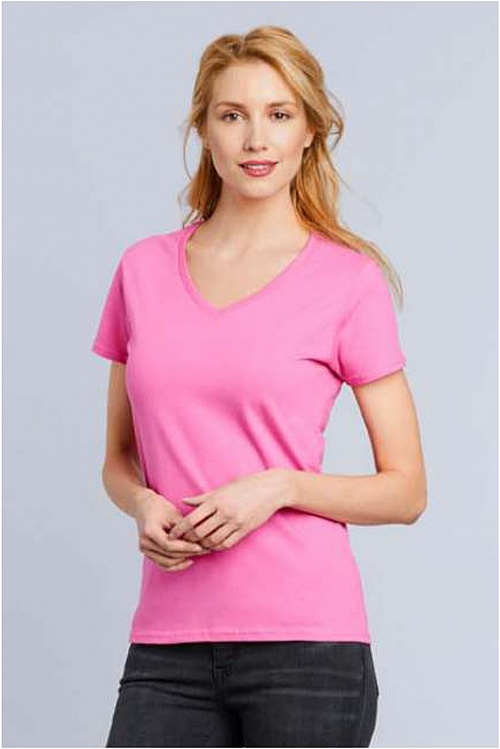 Gildan Premium Cotton Ladies V-Neck T (GIL4100V) - Zdjęcie