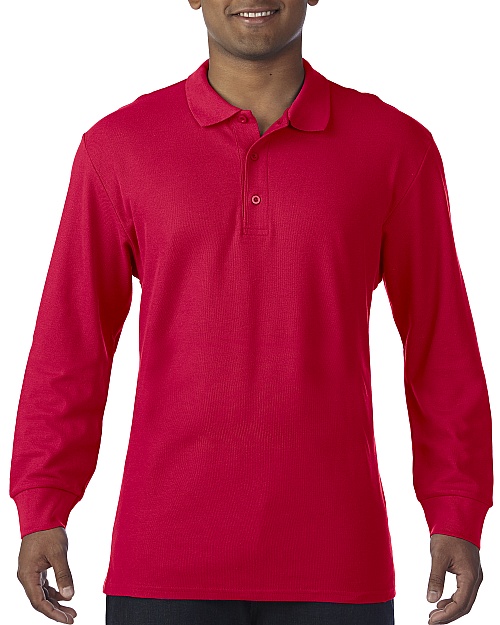 Gildan Premium Cotton LS Polo (GI85900) 220 g - Zdjęcie