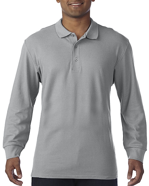 Gildan Premium Cotton LS Polo (GI85900) 220 g - Zdjęcie