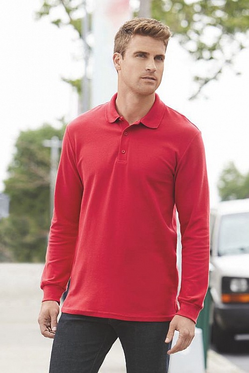 Gildan Premium Cotton LS Polo (GI85900) 220 g - Zdjęcie