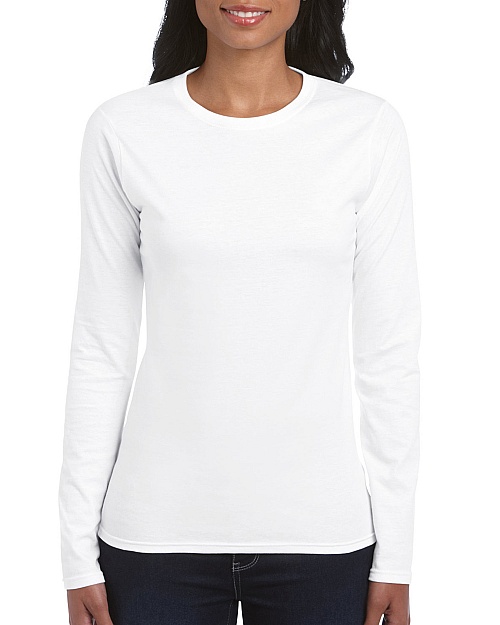 Gildan Softstyle Ladies LS (GIL64400) 150 g - Zdjęcie