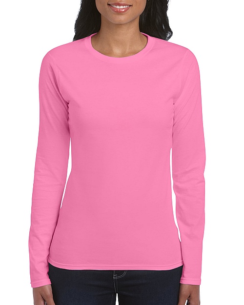 Gildan Softstyle Ladies LS (GIL64400) 150 g - Zdjęcie