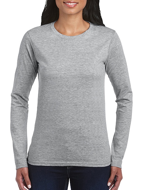 Gildan Softstyle Ladies LS (GIL64400) 150 g - Zdjęcie
