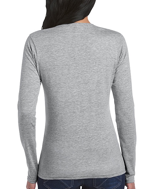 Gildan Softstyle Ladies LS (GIL64400) 150 g - Zdjęcie